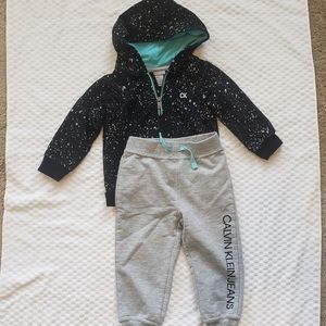 Toddler Boy Calvin Klein Hoodie/Jogger Set